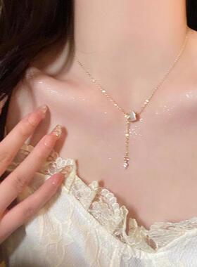 MaisonCleo贝壳小蛮腰蝴蝶结项链