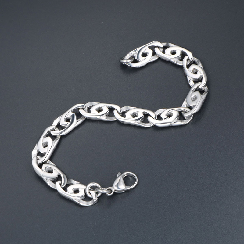 Titanium steel jewelry men's bracelet personality pWunk Chao - 图2