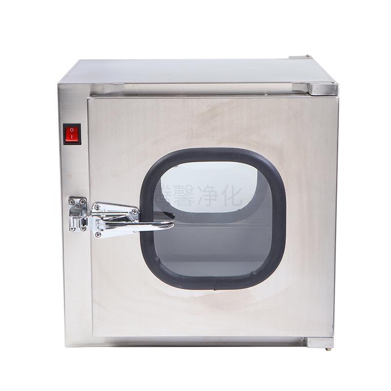 机械互锁304/201不锈钢传递窗车间实验室自净式杀菌不锈钢消毒箱 - 图3