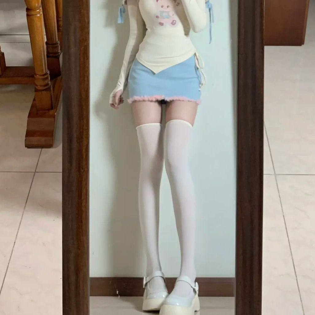 春薄款jk过膝长筒堆堆小腿袜女日系ins高筒袜靴袜外穿直播女团袜,淘宝优惠券,粉丝福利购,淘宝优惠卷