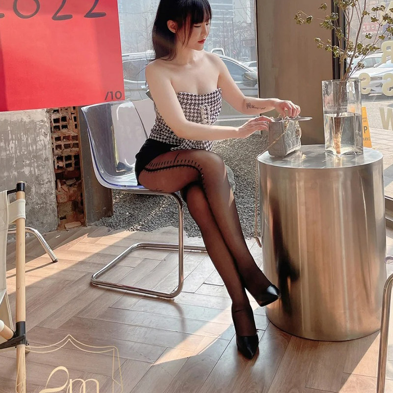 刻度尺子丝袜新款爆款春夏薄款黑丝女性感情调ins潮连裤袜网红款,淘宝优惠券,粉丝福利购,淘宝优惠卷