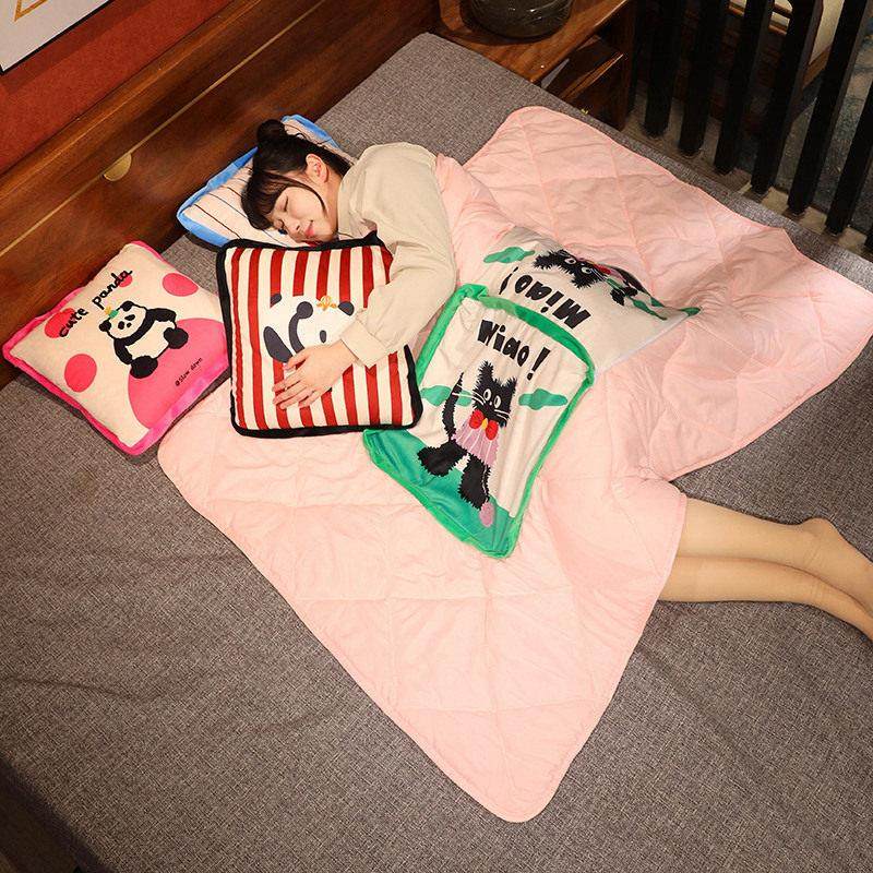 车载抱枕被子两用办公室午睡枕头毯子二合一加厚沙发车用折叠靠枕,淘宝优惠券,粉丝福利购,淘宝优惠卷