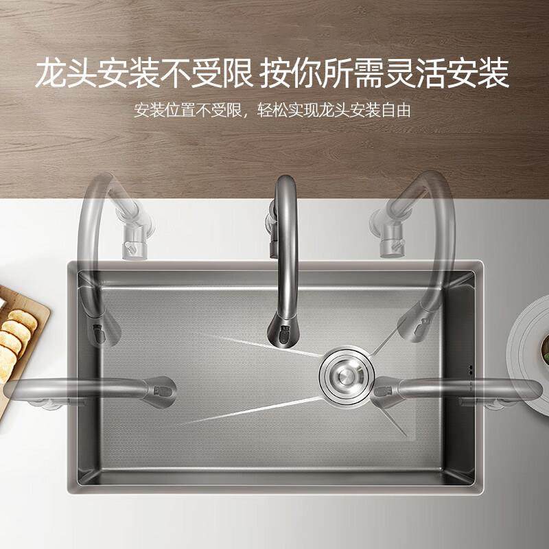 厨房水槽大单水槽加厚304不锈钢洗菜盆家用洗碗槽池台下盆手工,淘宝优惠券,粉丝福利购,淘宝优惠卷