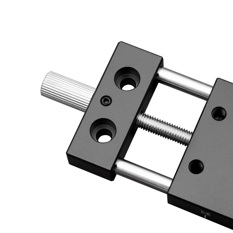 小微型精密手动滑台30/40A/60A滑块正反牙丝杆开闭合调整光轴导轨 - 图0