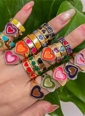 极速Whaolesale Jewelry New Colorful Adjustable Ring for Wome