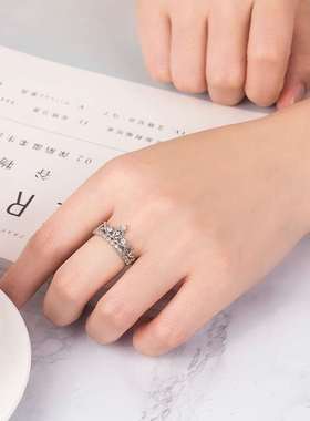 极速Japanese Simple Open Ring zDiamond Ring Ring Ladies Fash