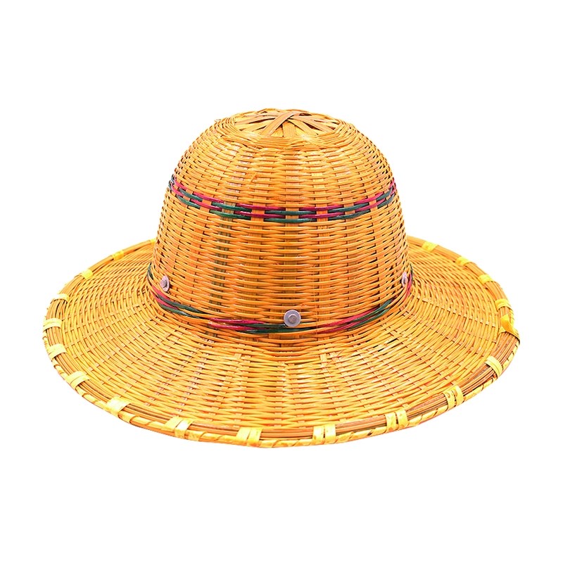 极速超大沿竹编安全帽夏季透气施工地男防护晒砸T遮阳藤帽子国标 - 图3