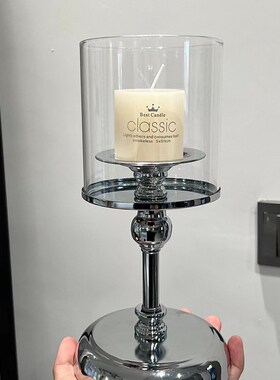 极速高端仿古烛台客厅餐桌轻奢复古蜡烛摆件香薰氛围感装饰品家居