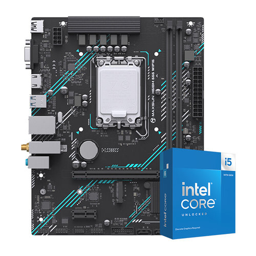 Intel I5 12490F/13490F/12600KF盒装铭瑄H610M B760M主板CPU套装-图3