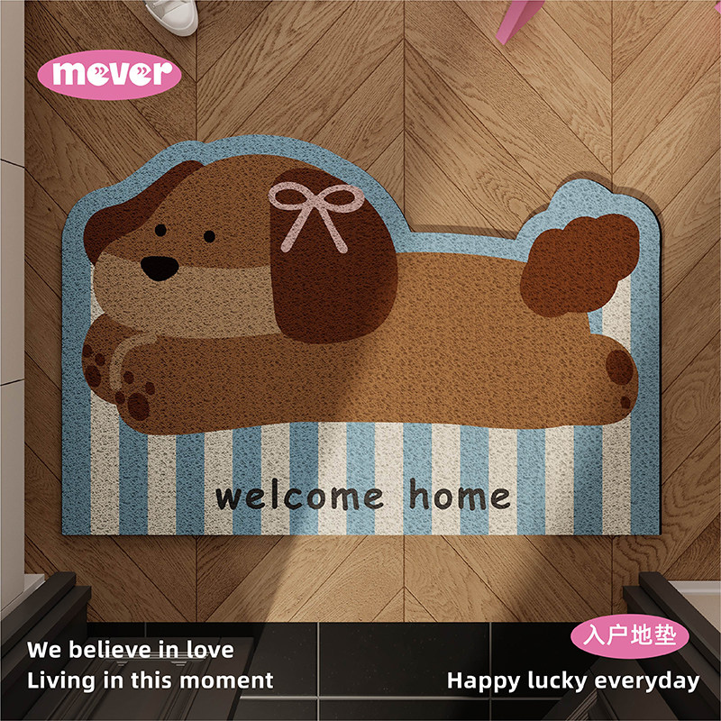 韩式奶油ins风丝圈地垫入户门垫防滑脚垫进门垫玄关大门口门外毯,淘宝优惠券,粉丝福利购,淘宝优惠卷