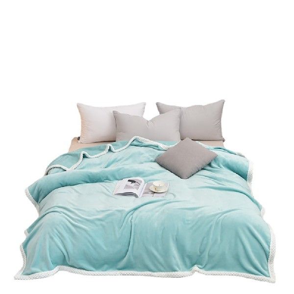 网红New ick And Warm Sofa Bed Blanket Double-Sided in Super - 图1