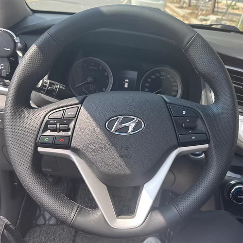 现代全新途胜方向盘套真皮15-18-19-20款途胜把套专用手缝全包款 - 图3