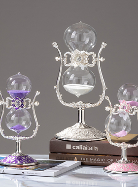 沙漏计时器30分钟轻奢精致家居桌面装饰品客厅北欧创意办公室摆件