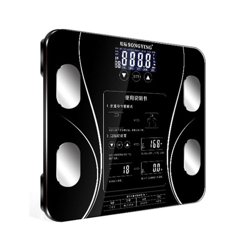 网红Bathroom Human Body Fat BMI Scale LCD Digital Weight Mi - 图1