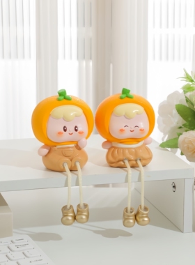 心想事成卡通吊脚娃娃摆件装饰品
