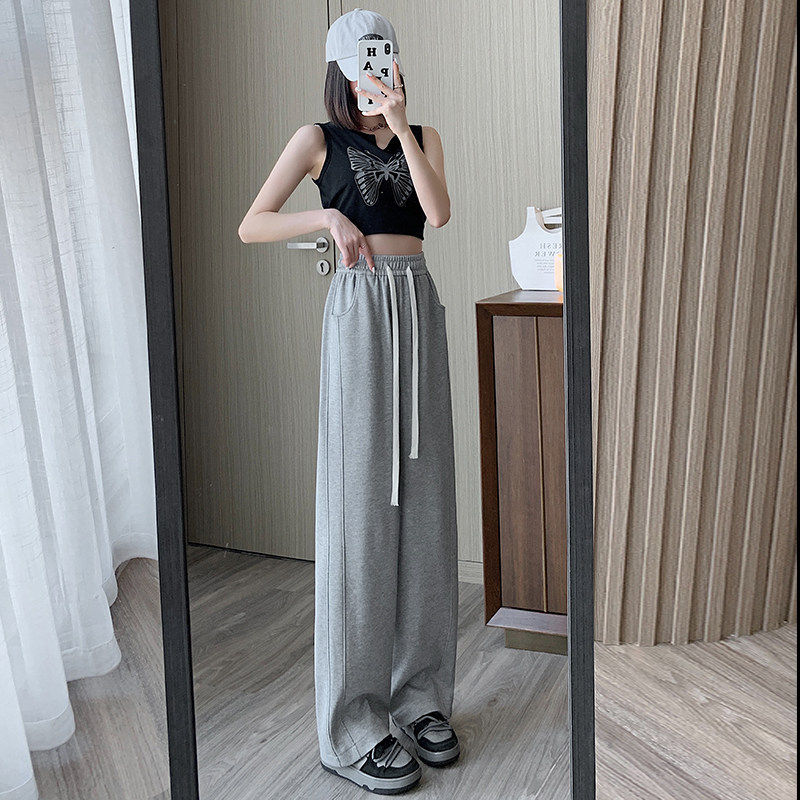 清仓捡漏加绒加厚阔腿裤女秋冬高腰直筒裤女士休闲卫裤香蕉运动裤,淘宝优惠券,粉丝福利购,淘宝优惠卷