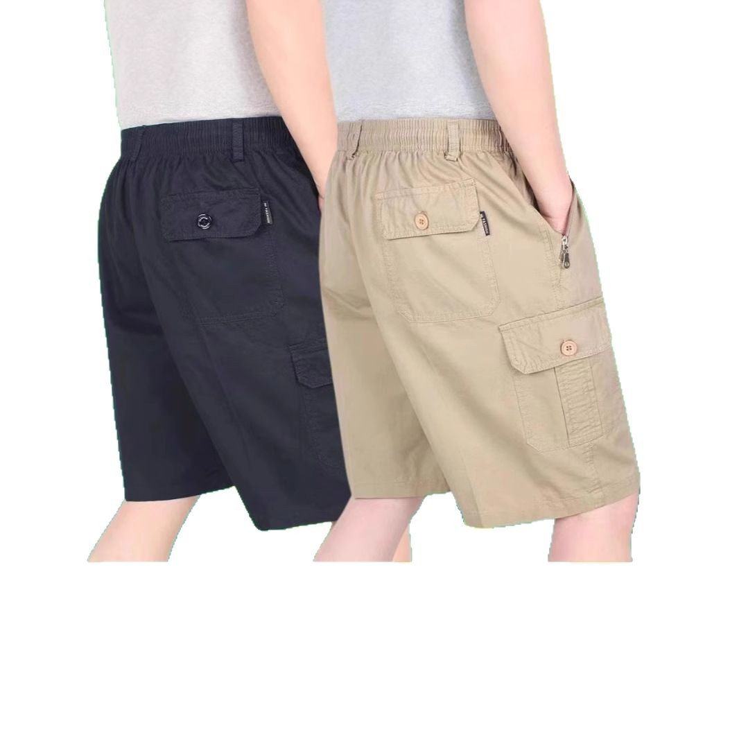 老年人薄款五分裤夏季中年男士宽松大码休闲大裤衩中短裤纯棉爸爸,淘宝优惠券,粉丝福利购,淘宝优惠卷