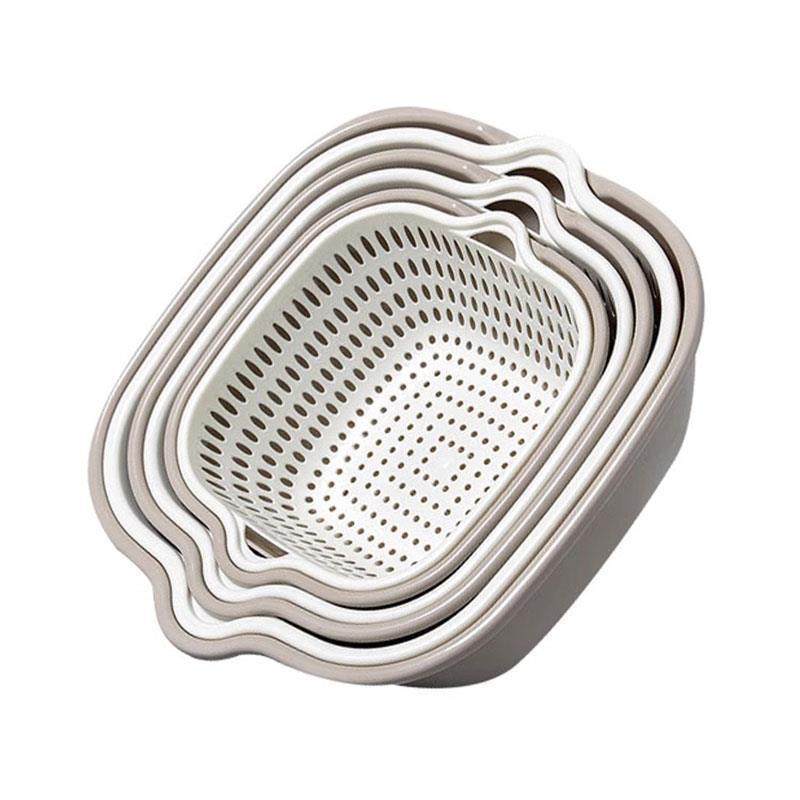 双层洗菜盆沥水篮六件套厨房洗水果盘客厅家用淘菜洗菜盆菜篮双层,淘宝优惠券,粉丝福利购,淘宝优惠卷