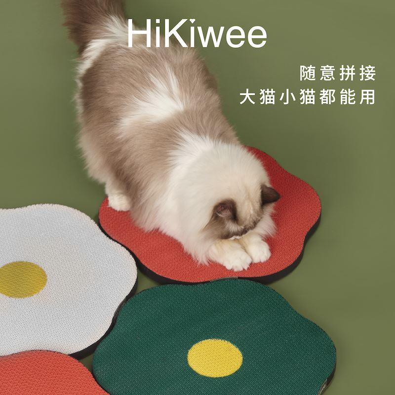 HiKiwee贴墙猫抓板耐磨不掉屑保护沙发多巴胺猫爪板耐抓猫咪玩具 - 图1