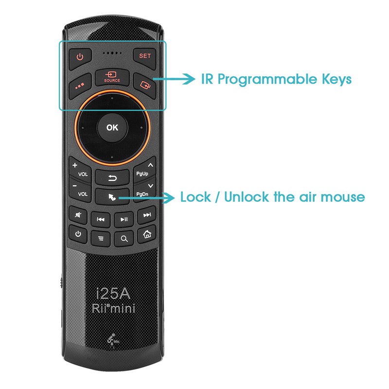 速发Rii i25A 2.4G  Wireless Keyboard Universal Air Mouse Rem - 图2