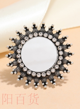极速Fashion simple trend zinc alloy diamond Oring adjustable