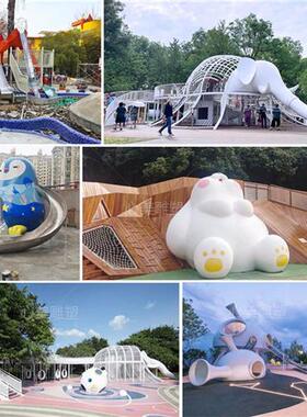不锈钢园林景观雕塑大型浪花造型动物主题创意建筑雕塑定制