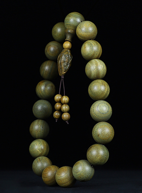 极速阿根廷绿檀佛手貔貅手持珠车挂檀香木文玩2.0cmW十八子念珠车