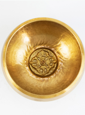 新品音钵十字杵尼泊尔手工颂钵佛音碗瑜伽L钵梵音钵静心钵铜磬钵