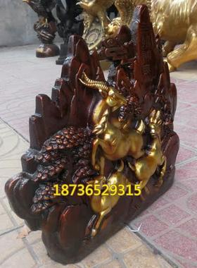 纯铜生肖羊三阳开泰羊母子羊家居铜器装饰客厅工艺品动物桌面摆件