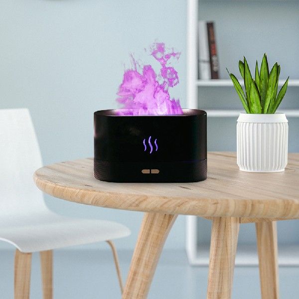 网红Flame Fire Aroma Diffuser Air Humidifier Ultrasonic Cool - 图1