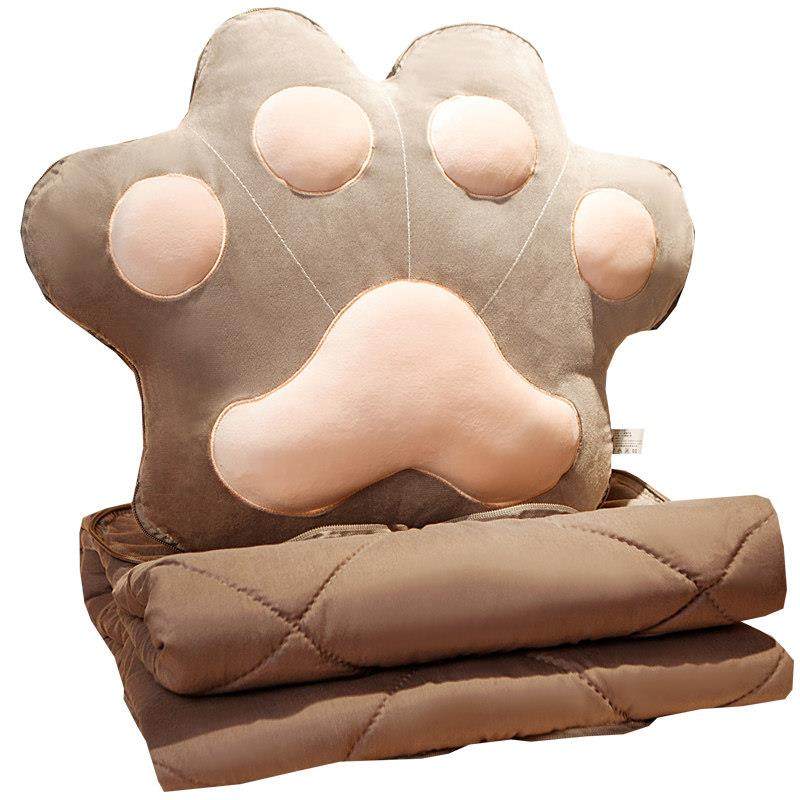 猫爪沙发睡觉抱枕被子两用毯子二合一办公室午睡枕头折叠车载靠枕,淘宝优惠券,粉丝福利购,淘宝优惠卷