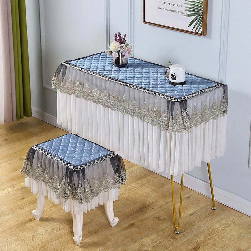 欧式梳妆台桌布布艺化妆台罩套布桌垫美甲电视柜桌布桌旗防尘盖巾,淘宝优惠券,粉丝福利购,淘宝优惠卷
