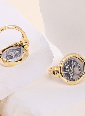 S925古希腊神话太阳神阿波罗古币