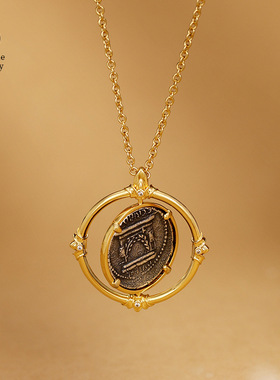 RoseOne古罗马幸运女神古币项链