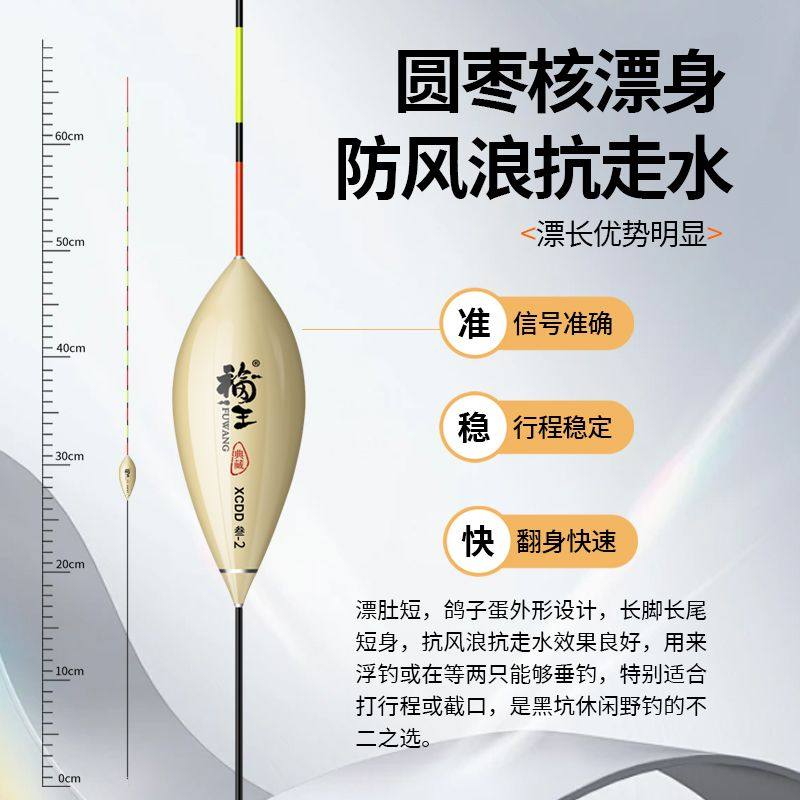 鸽子蛋浮漂抗流水高灵敏黑坑野钓行程细尾枣核浮漂鲫鱼鲤鱼漂,淘宝优惠券,粉丝福利购,淘宝优惠卷