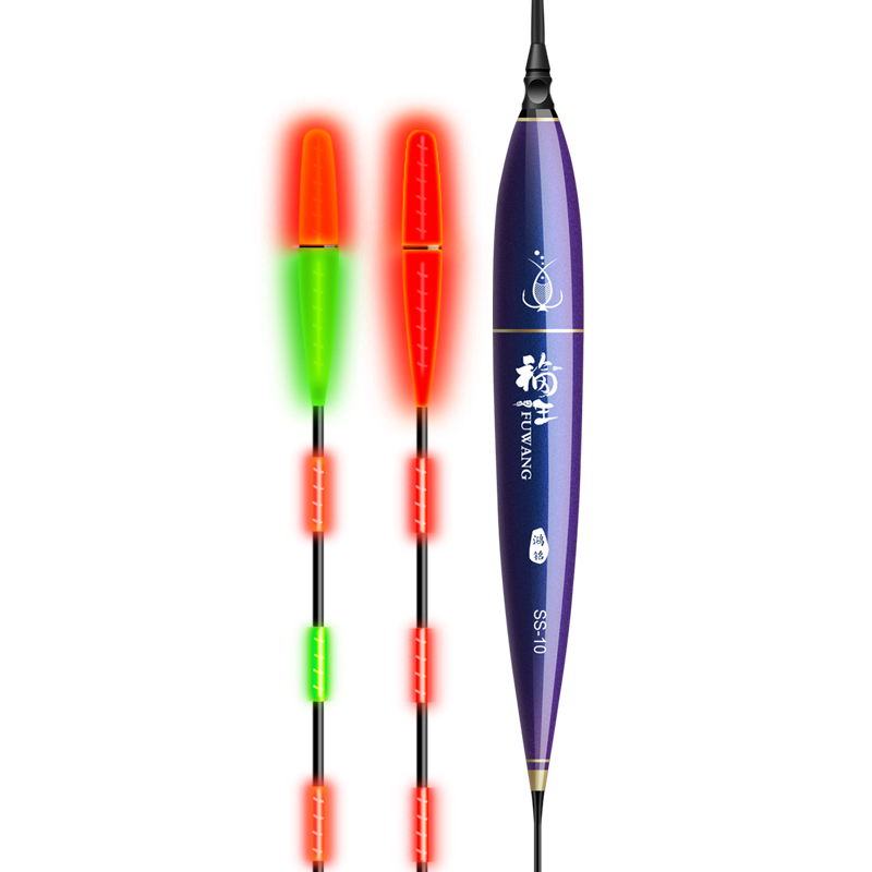 加粗大头尾夜光漂咬钩变色日夜两用电子漂醒目鲫鱼大物鲢鳙浮漂 - 图3