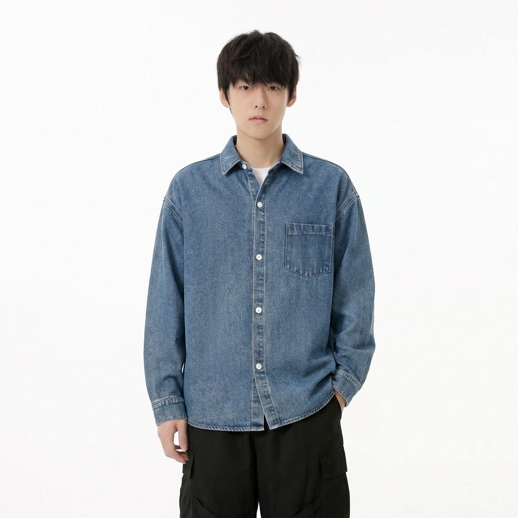 WEENISW复古原牛长袖衬衫男25秋季新款日系宽松潮牌休闲水洗外套,淘宝优惠券,粉丝福利购,淘宝优惠卷