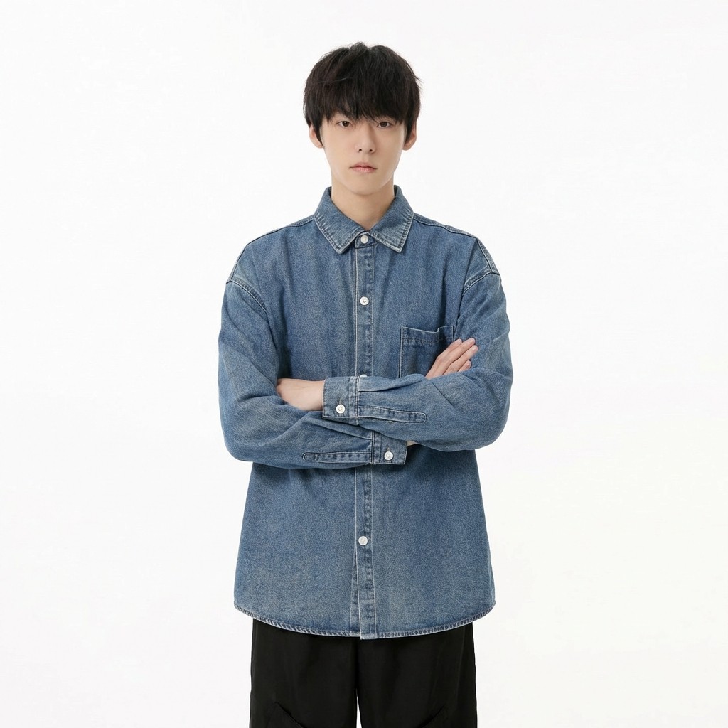 WEENISW复古原牛长袖衬衫男25秋季新款日系宽松潮牌休闲水洗外套,淘宝优惠券,粉丝福利购,淘宝优惠卷