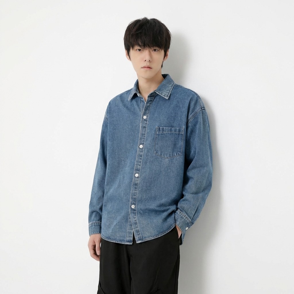 WEENISW复古原牛长袖衬衫男25秋季新款日系宽松潮牌休闲水洗外套,淘宝优惠券,粉丝福利购,淘宝优惠卷