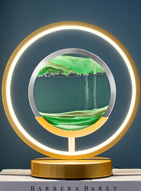 创意解压流沙画沙漏摆件办公室桌面装饰乔迁新居结婚送礼生日礼品