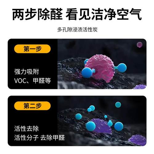负离子空气净化器家用除甲醛房间静音除烟除尘桌面消毒机用于30平 - 图2