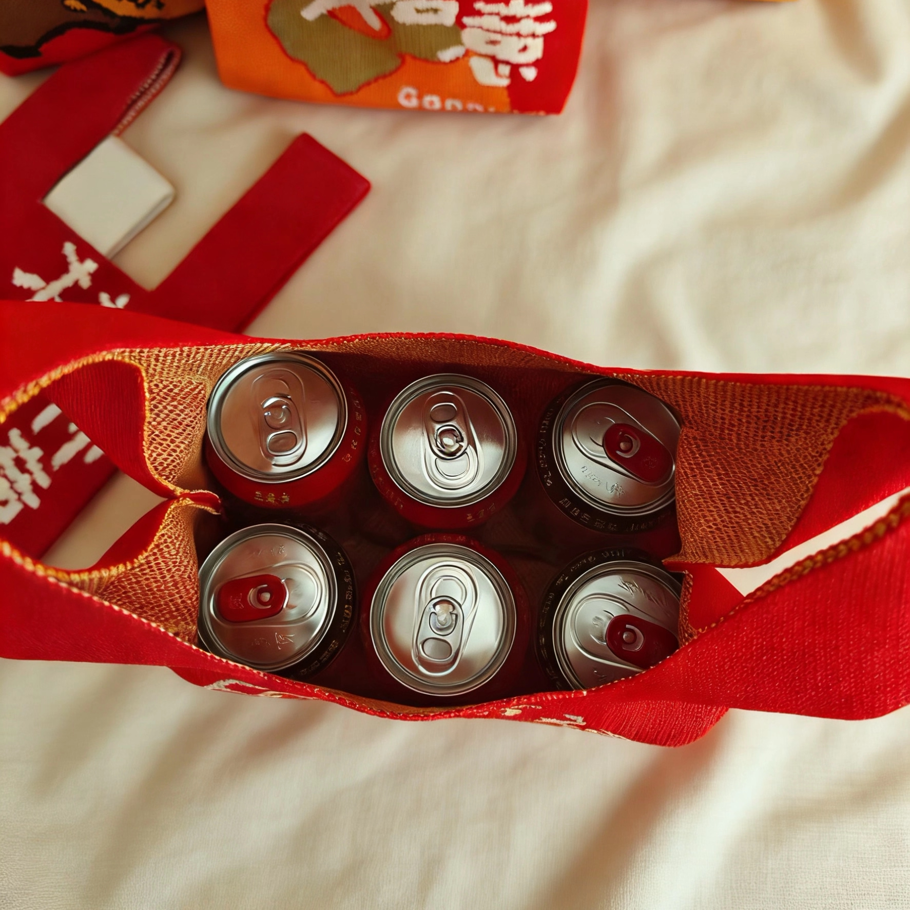 新年礼品针织手提礼包袋年货坚果手拎包店庆伴手礼礼品收纳袋子