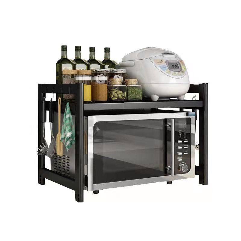 厂家定制微波炉厨房置物架可伸缩台面烤箱架子家用电饭煲双层收纳,淘宝优惠券,粉丝福利购,淘宝优惠卷