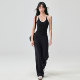 TEETKE contrasting color racer-shaped tank top with chest pads
