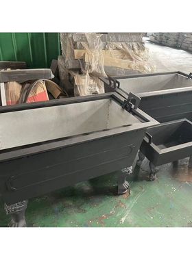 寺庙铸铁镀锌板合制香炉祠堂道观长方形烧插香焚纸炉家用四方炉鼎