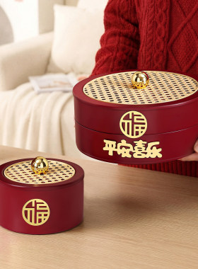 中古风精致四宫格干果盘水果盘