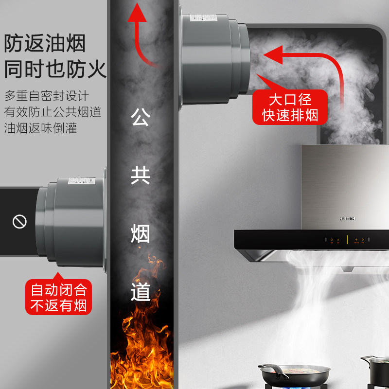 杜邦世界500强卫生间止逆阀厨房止回阀专用烟道止逆阀抽油烟机,淘宝优惠券,粉丝福利购,淘宝优惠卷