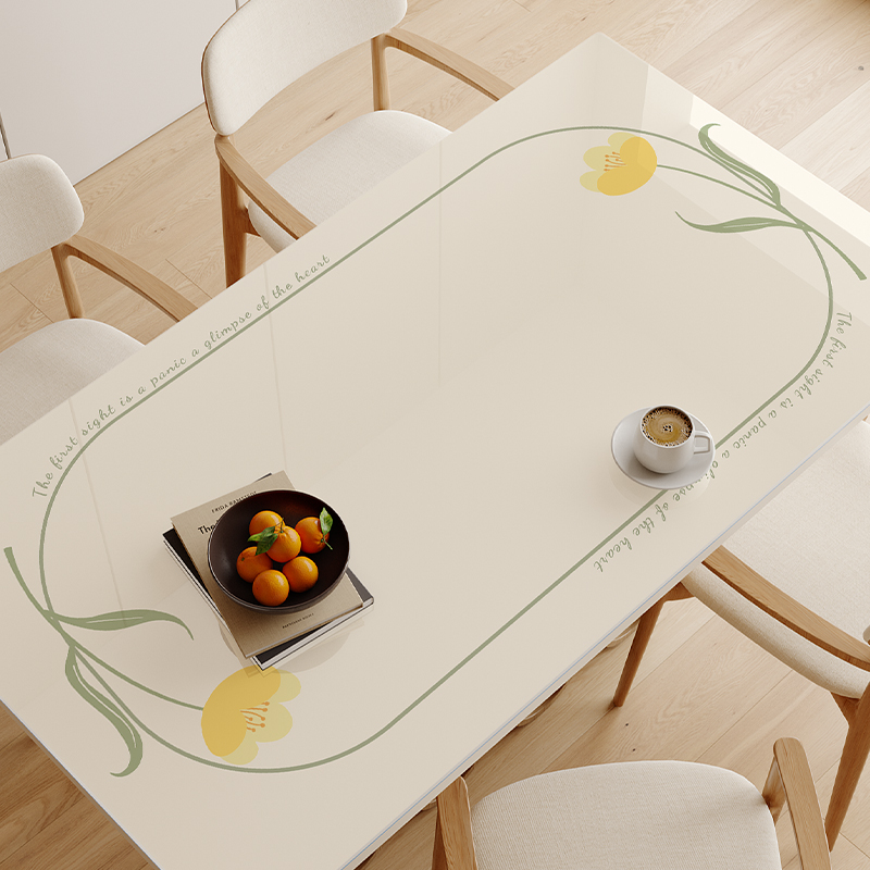 软玻璃pvc透明油wV5mPYh1桌垫桌面桌布网餐红桌布免洗防防水垫桌-图2