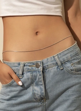 欧美ins风个性腰链女高级感