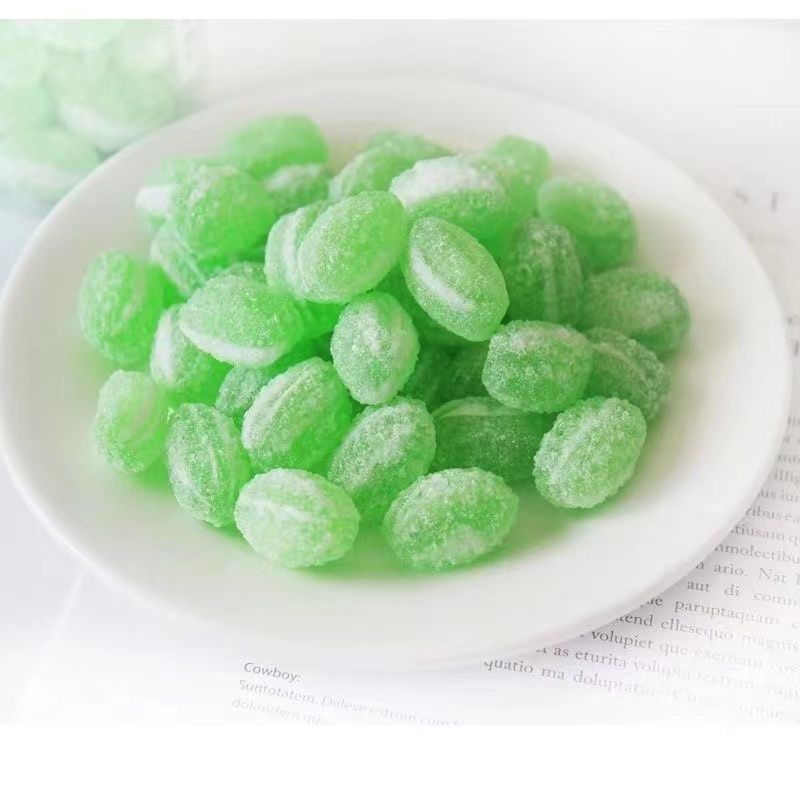 清凉薄荷润喉化痰老式薄荷糖十足清新口气怀旧休闲办公零食水果